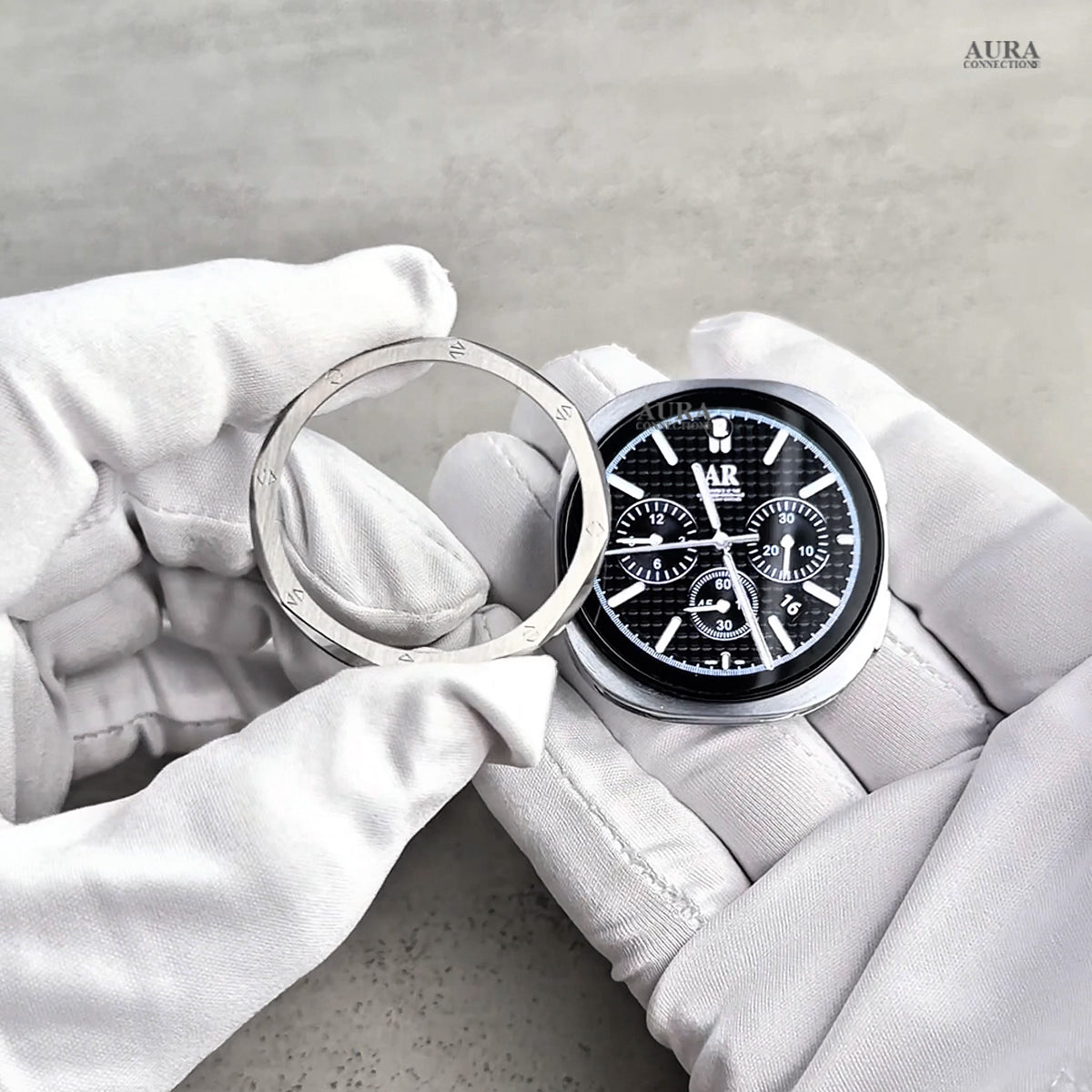 Set de Anillo de Bisel para Correa de Galaxy Watch 9, Acero Inoxidable 316L, Compatible con Watch8 40mm 44mm