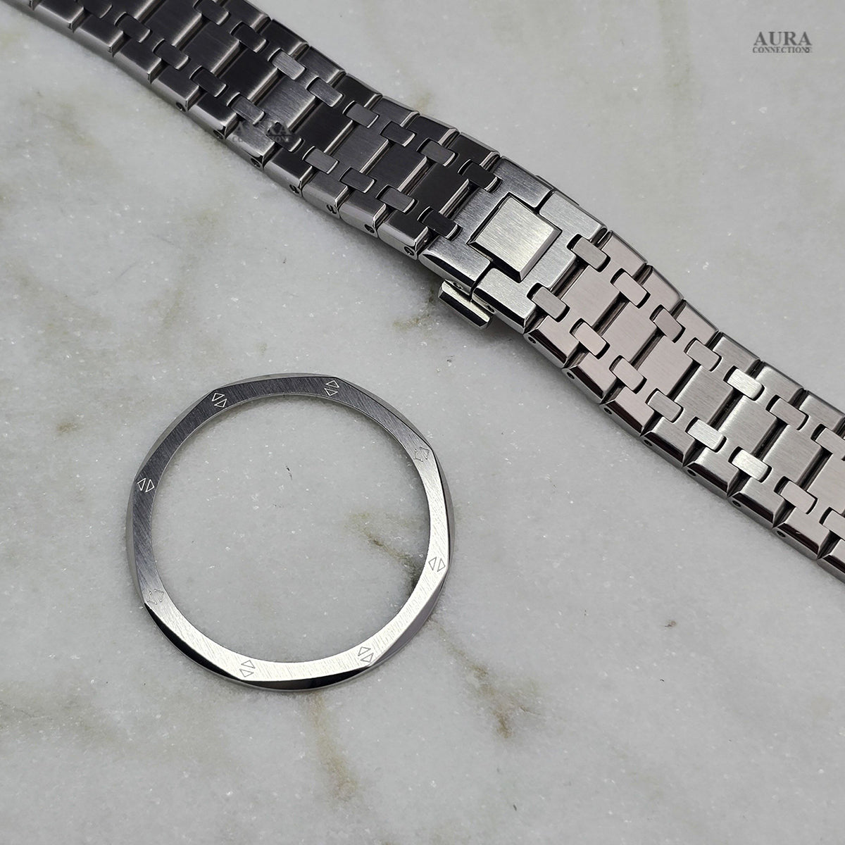 Set de Anillo de Bisel para Correa de Galaxy Watch 9, Acero Inoxidable 316L, Compatible con Watch8 40mm 44mm