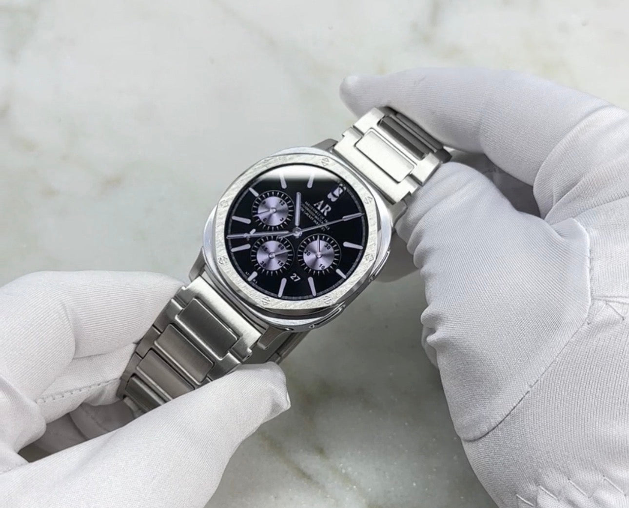 Premium 316L Stainless Steel Metal Band & Octagonal Bezel Ring for Samsung Galaxy Watch 9